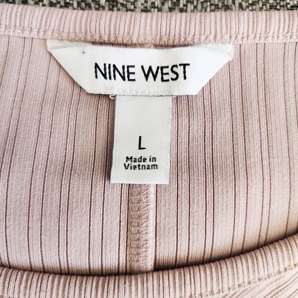 Nine West Blush Long Sleeve Dress Size Large - Picture 3 of 3
